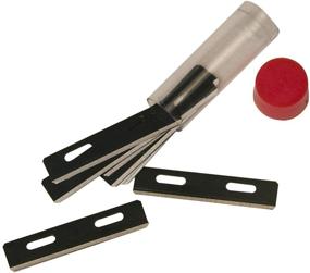 img 1 attached to Заменяемые лезвия из кожи Tandy - упаковка из 10 штук, модель 3002-00 в черном цвете.