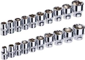 img 2 attached to KENDO 21Pcs Ratchet Socket Wrench