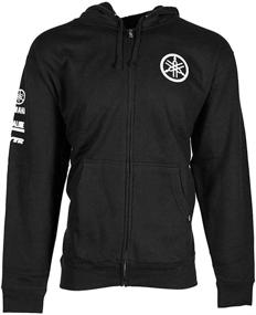 img 1 attached to 🏍️ YAMAHA Tuning Fork Zip-Up Sweatshirt by Factory Effex