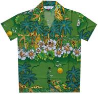 hawaiian shirts floral scenic print boys' clothing logo