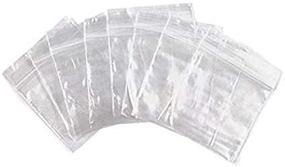 img 3 attached to 🛍️ 300 CT Resealable Mini Zipper Poly Bags - FlanicaUSA 2 Mil Clear (1" x 1")