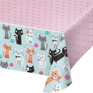 cute cats plastic tablecover - fun and functional party decor logo