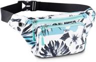 kamo fanny pack waist bag sling backpack - water resistant, durable polyester, small, lightweight crossbody daypack for women men, lady, girl, teens - outdoor logo