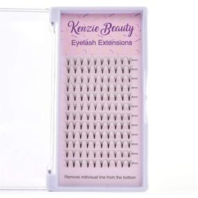 img 2 attached to 💯 Kenzie Beauty Premade Russian Volume 10D Fans Eyelash Extensions 0.07 C Curl 9mm - Enhance Your Look!