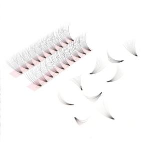 img 3 attached to 💯 Kenzie Beauty Premade Russian Volume 10D Fans Eyelash Extensions 0.07 C Curl 9mm - Enhance Your Look!