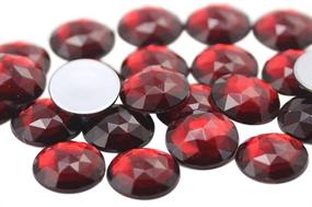 img 4 attached to Garnet Round Acrylic Jewels Quality