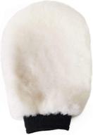 🧤 premium quality natural lambskin wool car wash mitt - extra large size for scratch-free cleaning - sheepskin wash mitt logo