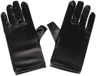 🧤 ladies' black satin gloves - elegant accessories for special occasions logo