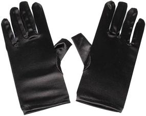 img 3 attached to 🧤 Ladies' Black Satin Gloves - Elegant Accessories for Special Occasions
