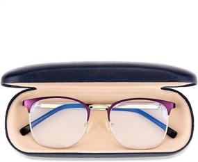 img 4 attached to 👓 Gudzws Stylish Anti-Blue Light Reading Glasses: Trendy Eyewear TR Frames with Metal Half Frame, Spring Hinges, and Durable Eye Protection - Women's Purple +2.50 Readers