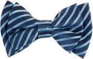👔 retreez modern stripe microfiber pre tied boys' bow ties: stylish accessories for effortless elegance logo