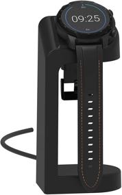 img 4 attached to 💡 Ticwatch Pro 3 Charger: Replacement Connection Charging Dock with 5ft Cable - Black