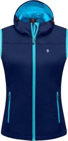 img 2 attached to 🧥 Little Donkey Andy Women's Lightweight Softshell Vest: Windproof Sleeveless Jacket for Running, Hiking & Travel