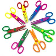 yetoome pack of 8 colorful decorative paper edge scissors - ideal for teachers, crafts, scrapbooking, and kids design - enhance seo logo