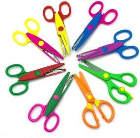 img 4 attached to YETOOME Pack of 8 Colorful Decorative Paper Edge Scissors - Ideal for Teachers, Crafts, Scrapbooking, and Kids Design - Enhance SEO