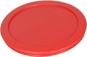 img 1 attached to 🍲 Pyrex 7201-PC Round Red 6.5" 4 Cup Lid for Glass Bowl 4 Pack: Durable and Practical Kitchen Accessory