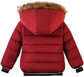 img 3 attached to ❄️ Premium Thickened Snowsuit Toddler Jacket: Boys' Clothing Essential for Winter in Jackets & Coats