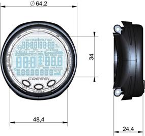 img 3 attached to 🕒 Cressi Giotto Wrist Computer, Black/Blue - Advanced Diving Companion