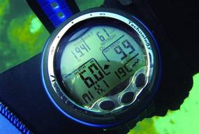 img 1 attached to 🕒 Cressi Giotto Wrist Computer, Black/Blue - Advanced Diving Companion