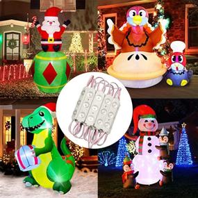 img 3 attached to 🎄 Christmas Inflatable Light – 20Pcs LED Module, 9.8 Ft, DC12V 2835 SMD 160 LM, IP65 Waterproof LED Light for Letter Sign Advertising Signs, White