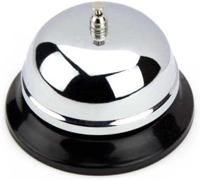 img 3 attached to 🔔 Lansky Office Supplies Chrome Service Bell with Black Base - 10cm