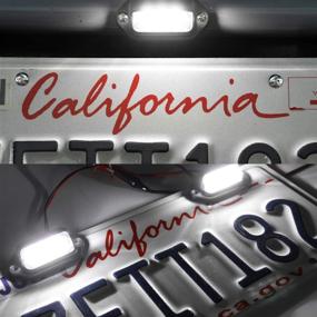 img 3 attached to 🚦 Enhance Your Vehicle's Visibility with LivTee Waterproof 12V License Plate LED Light - Perfect for RVs, Campers, Trucks, SUVs, Trailers, Vans, and More!