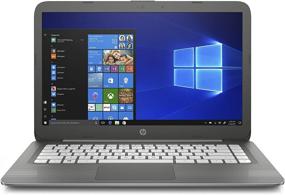 img 4 attached to 💻 Ноутбук HP Stream диагональю 14 дюймов, процессор Intel Celeron N3060, 4 ГБ оперативной памяти, 32 ГБ встроенной памяти eMMC, Windows 10 Home в режиме S, Office 365 Personal на 1 год (модель 14-cb030nr, цвет Smoke Gray)