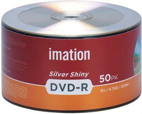 img 2 attached to 📀 Imation DVD-R 16X 4.7GB/120Min Silver Shiny: 100 Pack Recordable Media Disc for Movies and Data