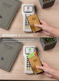 img 2 attached to VULKIT Credit Card Holder: 🔒 Stylish Men's Accessories with RFID Blocking Surface