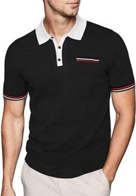 img 4 attached to COOFANDY Men's Casual Striped Sleeve T Shirts: Stylish & Comfortable Essential Wear