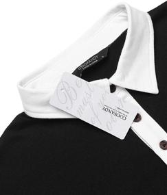 img 1 attached to COOFANDY Men's Casual Striped Sleeve T Shirts: Stylish & Comfortable Essential Wear