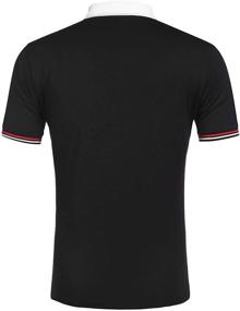img 2 attached to COOFANDY Men's Casual Striped Sleeve T Shirts: Stylish & Comfortable Essential Wear
