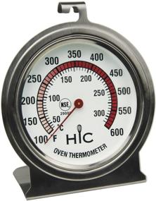 img 3 attached to 🌡️ HIC Harold Import Large Easy-Read Face Stainless Steel Oven Thermometer - 2.5-Inch