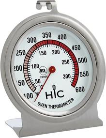 img 1 attached to 🌡️ HIC Harold Import Large Easy-Read Face Stainless Steel Oven Thermometer - 2.5-Inch