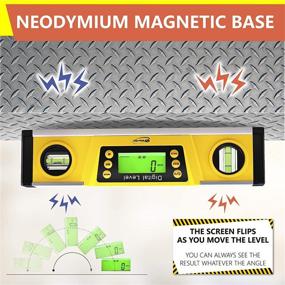 img 1 attached to 🔧 Advanced Digital Magnetic Level Tool Protractor - Precise Test, Measure, and Inspect