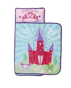 img 3 attached to 👸 Funhouse Pink Princess Kids Nap Mat Set - Perfect for Girls at Daycare, Preschool, or Kindergarten - Includes Pillow and Fleece Blanket for Napping Toddlers or Young Children