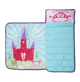 img 1 attached to 👸 Funhouse Pink Princess Kids Nap Mat Set - Perfect for Girls at Daycare, Preschool, or Kindergarten - Includes Pillow and Fleece Blanket for Napping Toddlers or Young Children