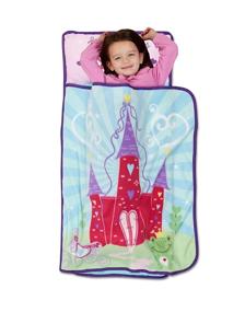 img 4 attached to 👸 Funhouse Pink Princess Kids Nap Mat Set - Perfect for Girls at Daycare, Preschool, or Kindergarten - Includes Pillow and Fleece Blanket for Napping Toddlers or Young Children