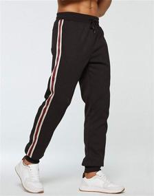 img 2 attached to 🔥 Cozy and Warm: MANLUODANNI Men's Winter Fleece Sweatpants with Sherpa Lining