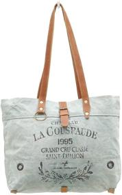 img 2 attached to 👜 Myra Bags La Couspaude Upcycled Canvas Tote Bag M-0814: Environmentally-Friendly and Stylish Carryall