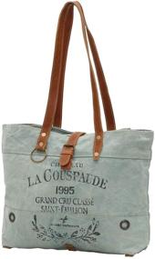 img 3 attached to 👜 Myra Bags La Couspaude Upcycled Canvas Tote Bag M-0814: Environmentally-Friendly and Stylish Carryall