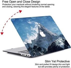 img 2 attached to 📦 16-inch MacBook Pro Snowberg Colorful Plastic Case - Compatible with MacBook Pro 16 inch 2020/2019 Release, Retina Display, Touch Bar, and Touch ID (Model: A2141)