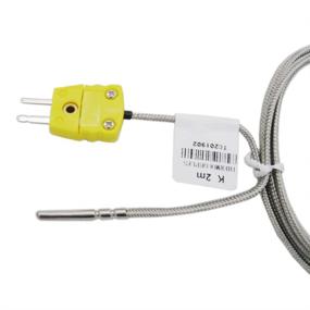 img 2 attached to 🔥 Twidec /2M Stainless Steel K-Type Sensor Probe for Thermocouple with Temperature Range 0~600°C - MT-6340-C 4x30MM