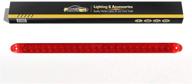 🚦 partsam 17" 23 led light bar: reliable waterproof stop turn tail brake light for car truck trailer rv bus boat logo