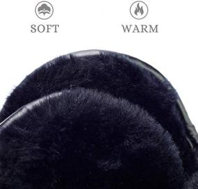 img 1 attached to 🔥 Foldable Fleece Outdoor Earmuffs - Warmers for All-Day Comfort