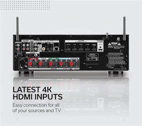 img 3 attached to Denon S650H 5.2 Channel AV Receiver, 4K UHD Home Theater Surround Sound (2019) with Music Streaming, HEOS Built-in, eARC, Upgraded HDCP