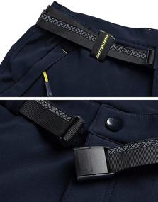 img 2 attached to 👖 MAGCOMSEN Men's Winter Pants - 5 Zippered Pockets, Fleece Lining, Water-Resistant Ski and Hiking Trousers