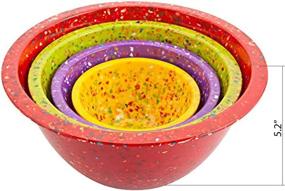 img 3 attached to 🍽️ Zak Designs Confetti 4-Piece Dinnerware Set 1678-7005