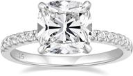 💍 sparkling elegance: eamti sterling zirconia engagement jewelry for women logo