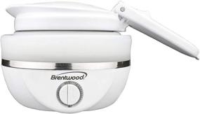 img 2 attached to 🔌 Brentwood KT-1508W White Collapsible-Travel Kettle: Dual Voltage 0.8L for 120/220 Volt